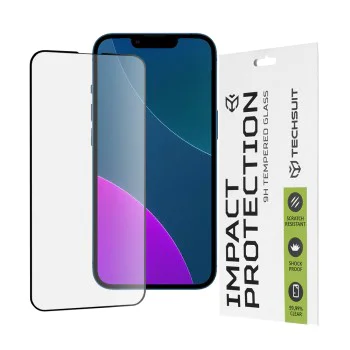 Протектор за iPhone 13 mini - 111D Full Cover / Full Glue Glass - черен