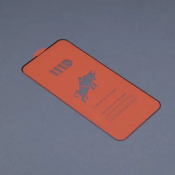 Протектор за iPhone 13 / iPhone 13 Pro / iPhone 14 - 111D Full Cover / Full Glue Glass - Черен