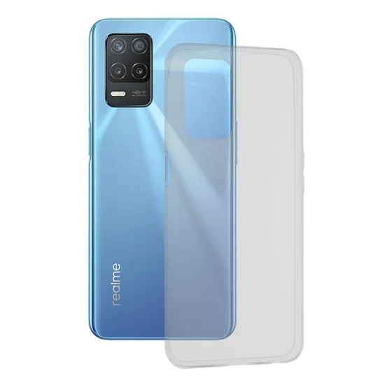 Калъф за Realme 8 5G - Clear Silicone - Techsuit - Прозрачен