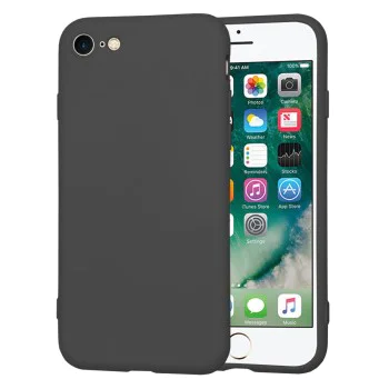 Калъф за iPhone 7 / iPhone 8 / iPhone SE 2, SE 2020 / iPhone SE 3, SE 2022 - SoftFlex - Черен