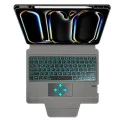 Калъф с клавиатура за iPad Pro 13 (2024) + Протектор - KeyTab Pro - черен