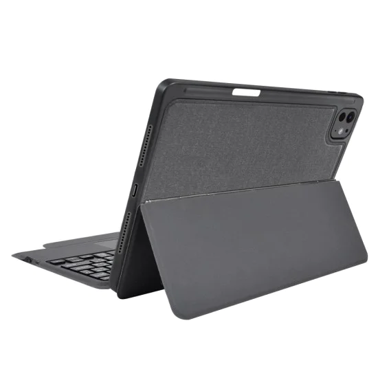 Калъф с клавиатура за iPad Pro 11 (2024) + Протектор - KeyTab Pro - черен