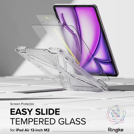 Протектор за iPad Air 13 (2024) - Ringke Easy Slide Tempered Glass - Clear