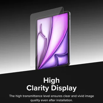 Протектор за iPad Air 13 (2024) - Ringke Easy Slide Tempered Glass - Clear