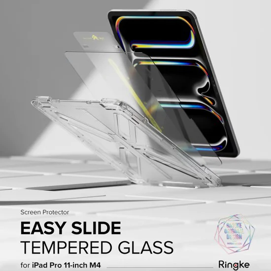 Калъф за iPad Pro 11 (2024) - Ringke Easy Slide закалено стъкло - прозрачен