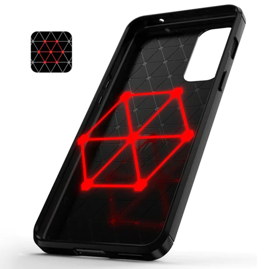Калъф за OnePlus Nord 2 5G - Carbon Silicone - Черен