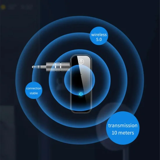 Bluetooth към жак аудио адаптер - Yesido (YAU25) - черен