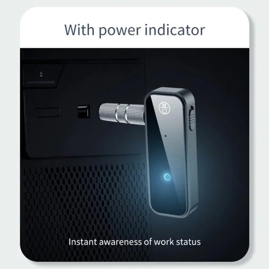 Bluetooth към жак аудио адаптер - Yesido (YAU25) - черен