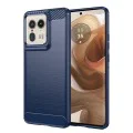 Калъф за Motorola Edge 50 Ultra - Carbon Silicone - Techsuit - Син