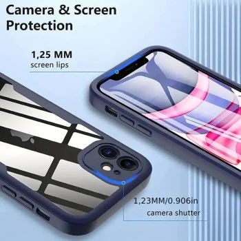 Калъф за iPhone 12 + калъф - ColorVerse 360 ​​Series - черен
