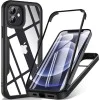 Калъф за iPhone 12 + калъф - ColorVerse 360 ​​Series - черен