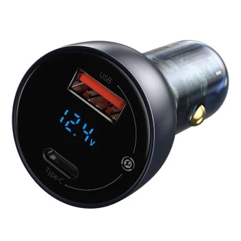 PD65W Автоматично зарядно устройство Type-C, USB QC4.0 - Baseus (CCKX-C0G) - Сиво