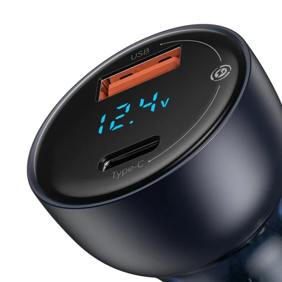 PD65W Автоматично зарядно устройство Type-C, USB QC4.0 - Baseus (CCKX-C0G) - Сиво