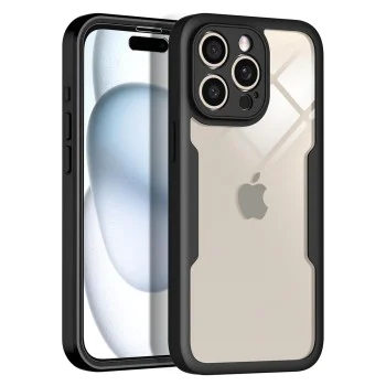 Калъф – Techsuit ColorVerse 360 Series + Стъклен протектор – iPhone 16 Pro – Син