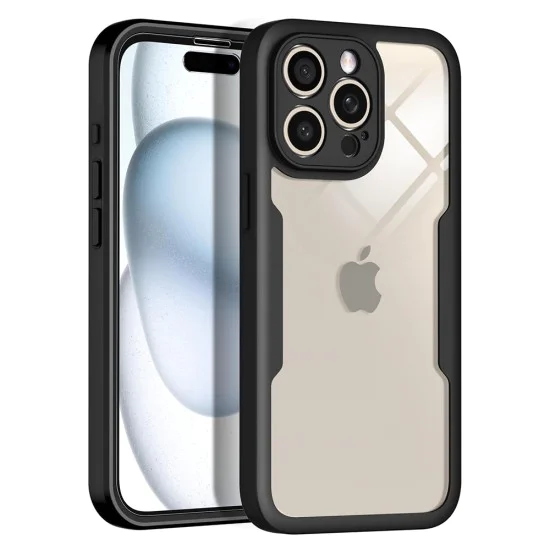 Калъф – Techsuit ColorVerse 360 Series + Стъклен протектор – iPhone 16 Pro – Син