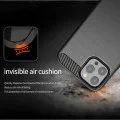 Калъф за iPhone 13 Pro Max - Carbon Silicone - Черен