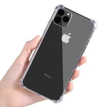 Калъф за iPhone 16 Pro - Удароустойчив прозрачен силикон - прозрачен
