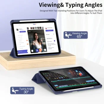 Калъф за iPad Air 11 (2024) - Flex Trifold - Лилав