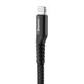 USB към Lightning Data Cable 2A, 1m - Baseus Fish Eye (CALSR-01) - черен