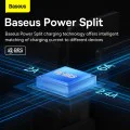 Кабел за данни 3в1, USB, 66W, 1.2m - Baseus Flash Series 2 (CASS040001) - черен