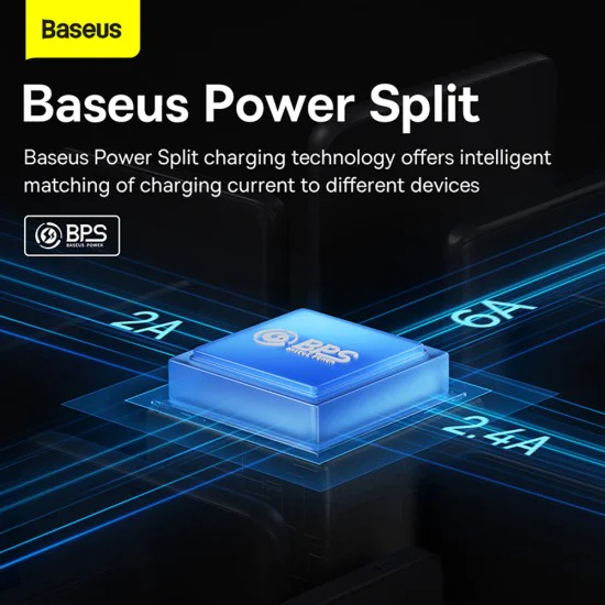 Кабел за данни 3в1, USB, 66W, 1.2m - Baseus Flash Series 2 (CASS040001) - черен