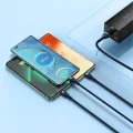 Кабел за данни 3в1, USB, 66W, 1.2m - Baseus Flash Series 2 (CASS040003) - син