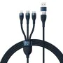 Кабел за данни с USB адаптер, Type-C, 100 W, 1,2 m - Baseus Flash Series 2 (CASS030103) - син