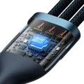 Кабел за данни с USB адаптер, Type-C, 100 W, 1,2 m - Baseus Flash Series 2 (CASS030103) - син