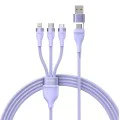 Кабел за данни с USB адаптер, Type-C, 100 W, 1,2 m - Baseus Flash Series 2 (CASS030105) - лилав
