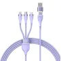 Кабел за данни с USB адаптер, Type-C, 100 W, 1,2 m - Baseus Flash Series 2 (CASS030105) - лилав