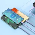 Кабел за данни с USB адаптер, Type-C, 100 W, 1,2 m - Baseus Flash Series 2 (CASS030105) - лилав