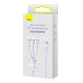Кабел за данни с USB адаптер, Type-C, 100 W, 1,2 m - Baseus Flash Series 2 (CASS030105) - лилав