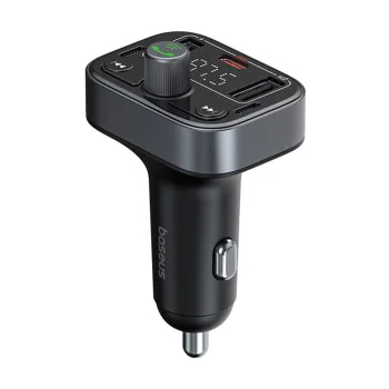 Автомобилен модем 2x USB, Type-C, Bluetooth 5.3 - Baseus S-09 Pro (C1076222200113113-00) - Черен