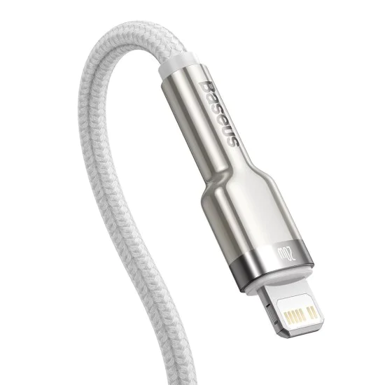 Кабел за данни Type-C към Lightning 20W, 2m - серия Baseus Cafule (CATLJK-B02) - черен