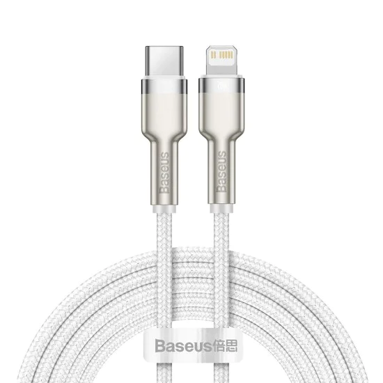 Кабел за данни Type-C към Lightning 20W, 2m - серия Baseus Cafule (CATLJK-B02) - черен