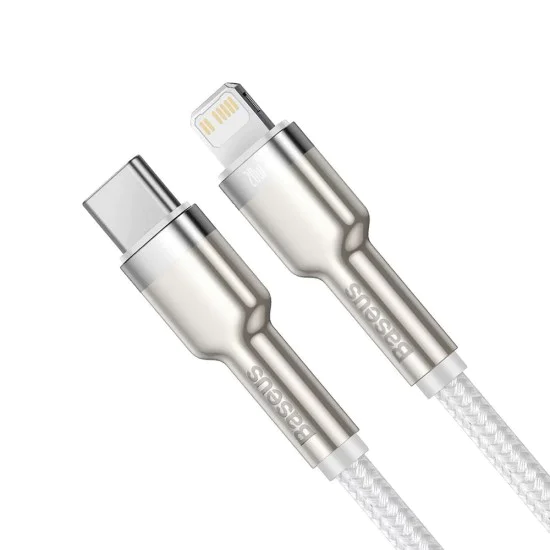 Кабел за данни Type-C към Lightning 20W, 2m - серия Baseus Cafule (CATLJK-B02) - черен