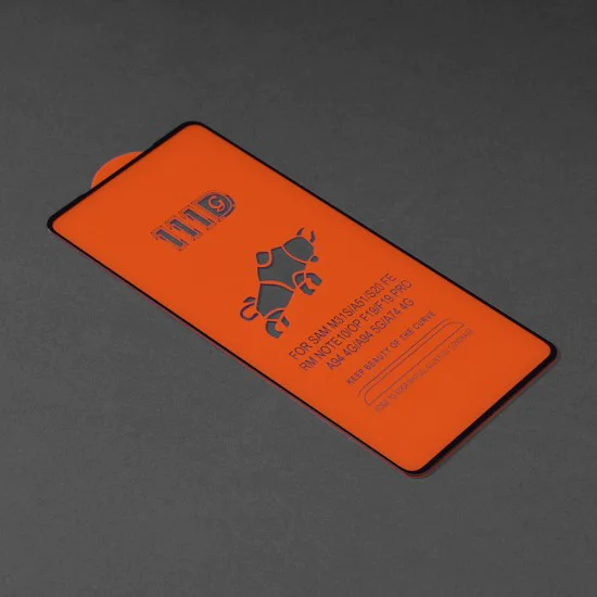 OnePlus Nord 5G - 111D Пълно покритие / Пълно залепено стъкло - Черно