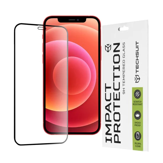 Протектор за iPhone 12 mini - 111D Full Cover / Full Glue Glass - черен