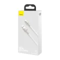 USB към Lightning Data Cable 2.4A, 2m - Baseus Coffees (CALJK-B02) - Бял