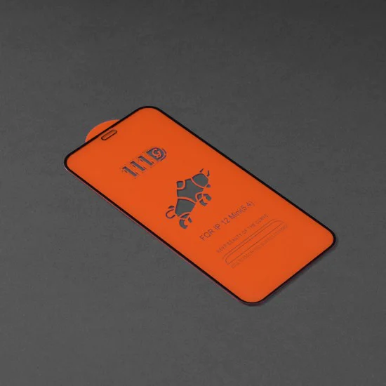 Протектор за iPhone 12 mini - 111D Full Cover / Full Glue Glass - черен
