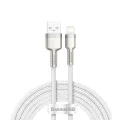 USB към Lightning Data Cable 2.4A, 2m - Baseus Coffees (CALJK-B02) - Бял