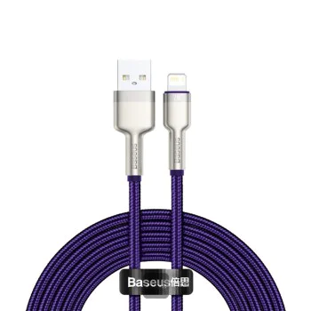 Кабел за данни USB към Lightning 2.4A, 2m - Baseus Coffees (CALJK-B05) - лилав