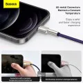Кабел за данни USB към Lightning 2.4A, 2m - Baseus Coffees (CALJK-B05) - лилав