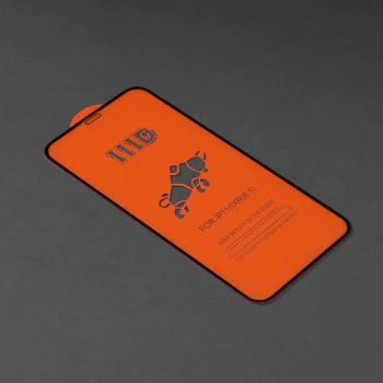 Протектор за iPhone 11 / iPhone XR - 111D Full Cover / Full Glue Glass - Черен