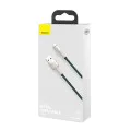 Кабел за данни USB към Lightning 2.4A, 2m - Baseus Coffees (CALJK-B06) - зелен