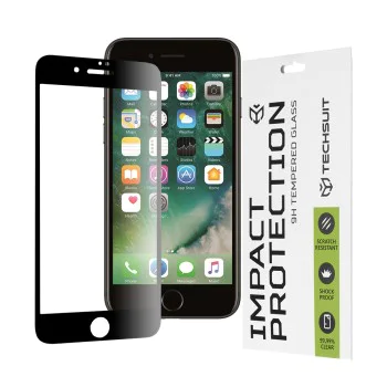 Протектор за iPhone 7 Plus / iPhone 8 Plus - 111D Full Cover / Full Glue Glass - Черен