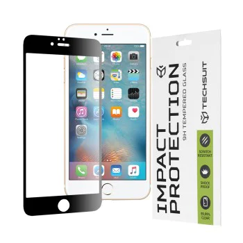 Протектор за iPhone 6 Plus / iPhone 6S Plus - 111D Full Cover / Full Glue Glass - Черен