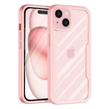 Калъф за iPhone 15 Plus + Cover - Techsuit - ColorVerse 360 ​​Series - Розов