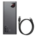 Външна батерия – Baseus Adaman PPIMDA-D01 – 2x USB, Type-C, Micro-USB, 65W, 20000mAh, с Type-C кабел – Черен