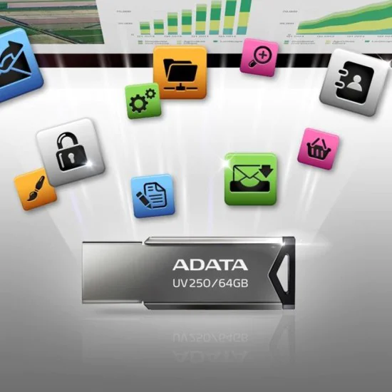 Memory Stick 32GB - Adata UV250 (AUV250-32G-RBK) - черен